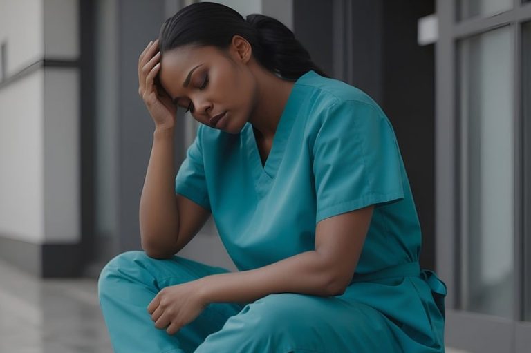 ai generated, nurse, burnout