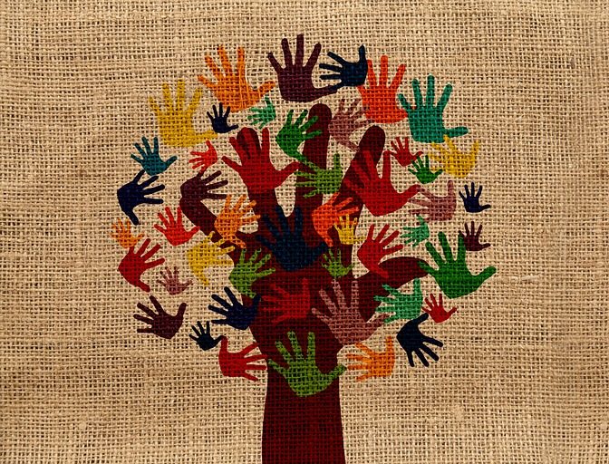 integration, volunteer, hands